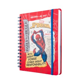 AGENDA SCOLAIRE 2026/2027 SEMAINIER A5 12 MOIS MARVEL SPIDERMAN
