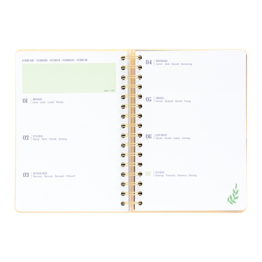 AGENDA SCOLAIRE 2026/2027 SEMAINIER A5 12 MOIS FRIDA KAHLO
