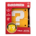 LAMPE SQUISHY RECHARGEABLE EN SILICONE BLOC INTERROGATION MARIO