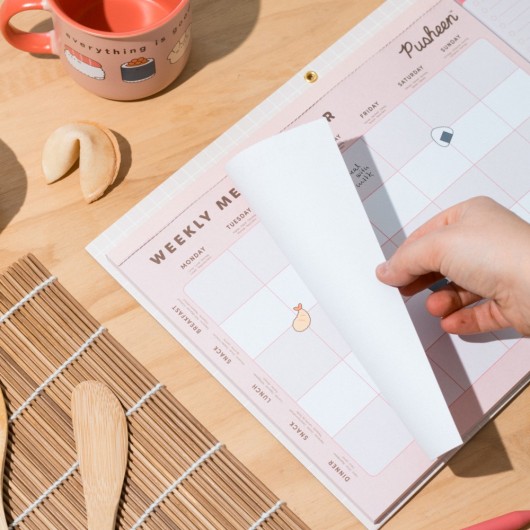 PLANIFICATEUR DE REPAS MAGNÉTIQUE PUSHEEN SUSHI ROLL