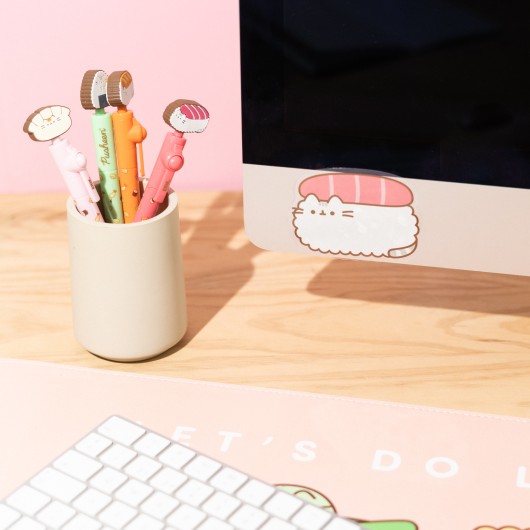 PACK 2 AUTOCOLLANTS VINYLE PUSHEEN SUSHI ROLL 1