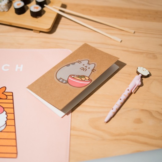 PACK 2 AUTOCOLLANTS VINYLE PUSHEEN SUSHI ROLL 2