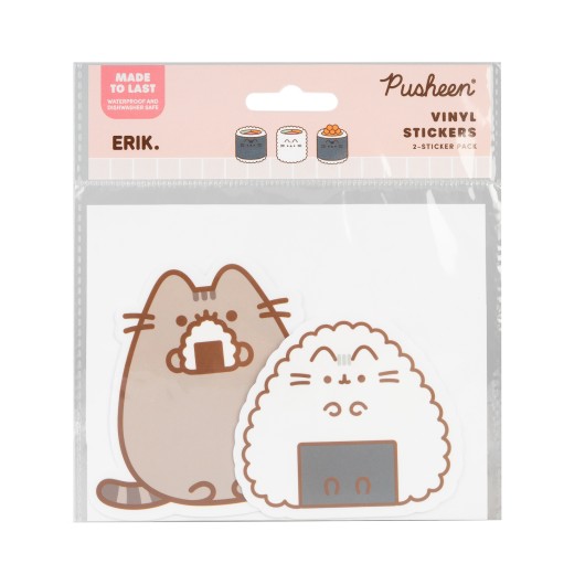 PACK 2 AUTOCOLLANTS VINYLE PUSHEEN SUSHI ROLL 3