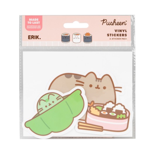 PACK 2 AUTOCOLLANTS VINYLE PUSHEEN SUSHI ROLL 4