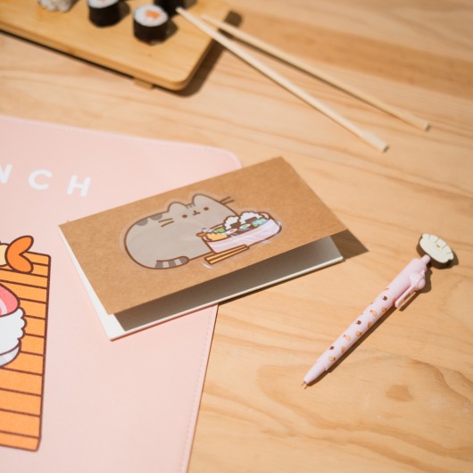 PACK 2 AUTOCOLLANTS VINYLE PUSHEEN SUSHI ROLL 4