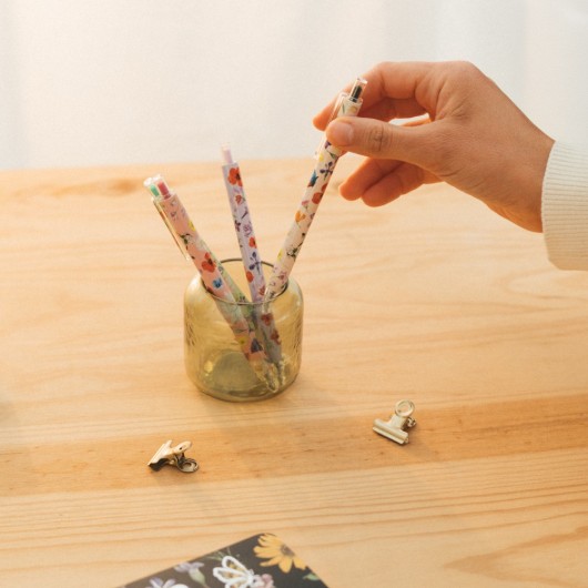 SET DE 4 STYLOS SLEEPLESS GARDEN