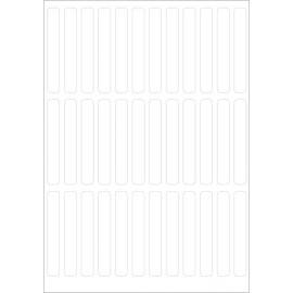 ÉTIQUETTES VARIÉES 5X35MM BLANCHES 2