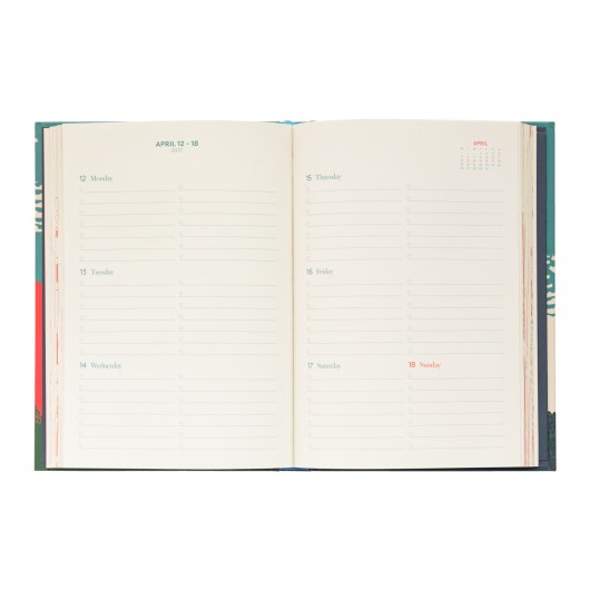 AGENDA SCOLAIRE 2026/2027 SEMAINIER A5 RELIÉ 17 MOIS HOKUSAI