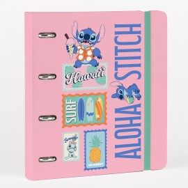 CLASSEUR 4 ANNEAUX POLYPROPYLÈNE DISNEY STITCH