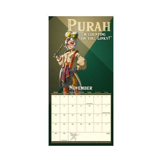 CALENDRIER 2027 30X30 THE LEGEND OF ZELDA