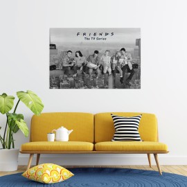 POSTER FRIENDS DÉJEUNER SUR UN GRATTE CIEL 2