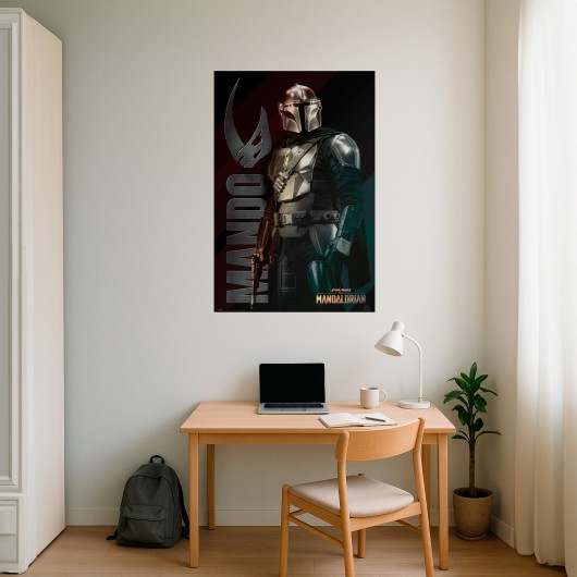 POSTER STAR WARS THE MANDALORIAN MANDO