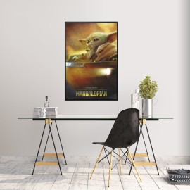 POSTER STAR WARS THE MANDALORIAN - GROGU POD 2