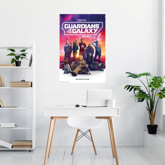 POSTER MARVEL LES GARDIENS DE LA GALAXIE VOL 3 - ONCE MORE WITH FEELING