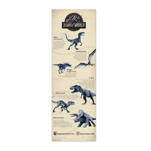 POSTER PORTE JURASSIC WORLD