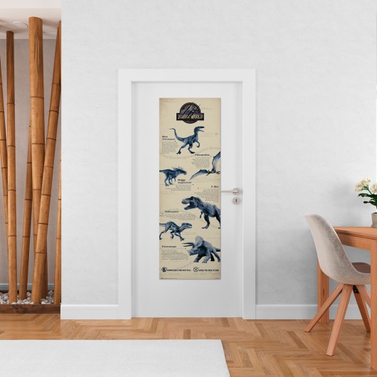 POSTER PORTE JURASSIC WORLD