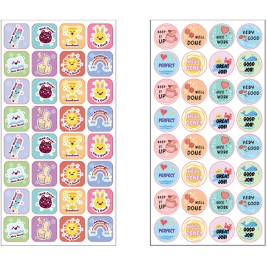 STICKERS 2D ÉDUCATIFS MÉRITES