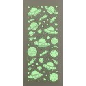 STICKERS 2D GALAXIE PHOSPHORESCENTS
