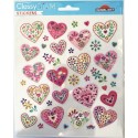 STICKERS CLASSY DIAM CŒURS STRASS