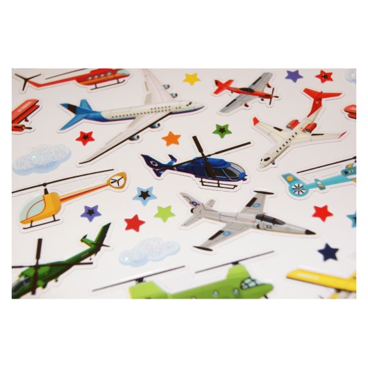 STICKERS CLASSY AVIATION PAILLETTES