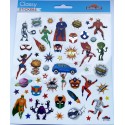 STICKERS CLASSY SUPER-HÉROS PAILLETTES
