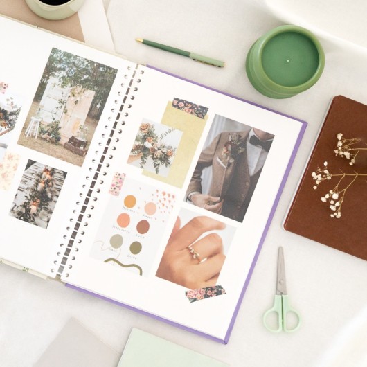 ALBUM PHOTO 24X32 CM 30 PAGES ADHESIVES WILD FLOWERS