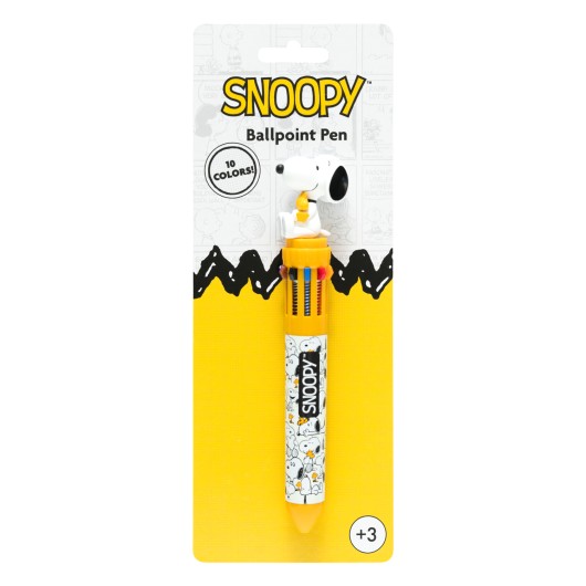 STYLO 3D 10 COULEURS SNOOPY LAZY DAYS