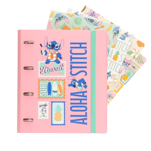 CLASSEUR 4 ANNEAUX POLYPROPYLÈNE DISNEY STITCH