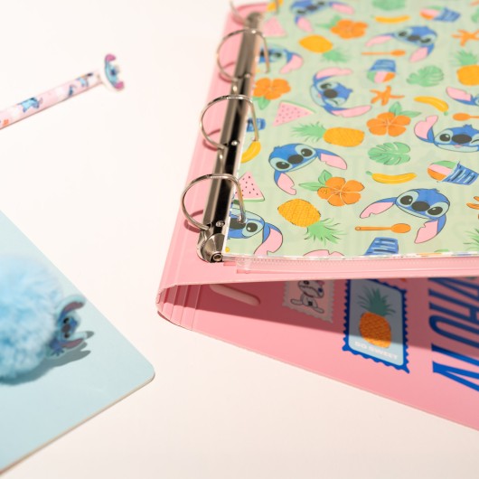 CLASSEUR 4 ANNEAUX POLYPROPYLÈNE DISNEY STITCH