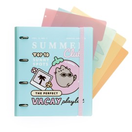 CLASSEUR 4 ANNEAUX POLYPROPYLÈNE PUSHEEN