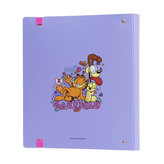 CLASSEUR 4 ANNEAUX POLYPROPYLÈNE GARFIELD