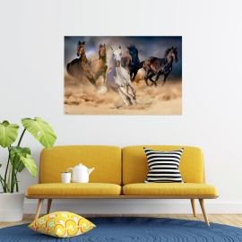 POSTER CINQ CHEVAUX 2