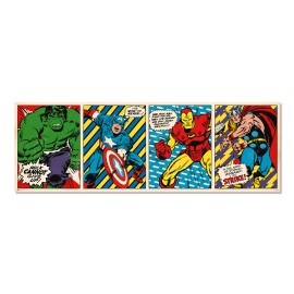 POSTER PORTE MARVEL COMICS TRYPTIQUE