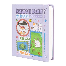 AGENDA SCOLAIRE 2026/2027 JOURNALIER M RELIÉ 11 MOIS KAWAII