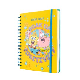 AGENDA SCOLAIRE 2026/2027 SEMAINIER A5 12 MOIS BOB L'EPONGE