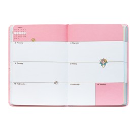 AGENDA SCOLAIRE 2026/2027 SEMAINIER POCKET 17 MOIS PUSHEEN TROPICAL VACATION 2