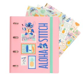 CLASSEUR 4 ANNEAUX POLYPROPYLÈNE DISNEY STITCH