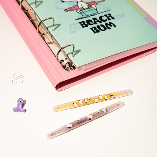 CLASSEUR 4 ANNEAUX POLYPROPYLÈNE SNOOPY