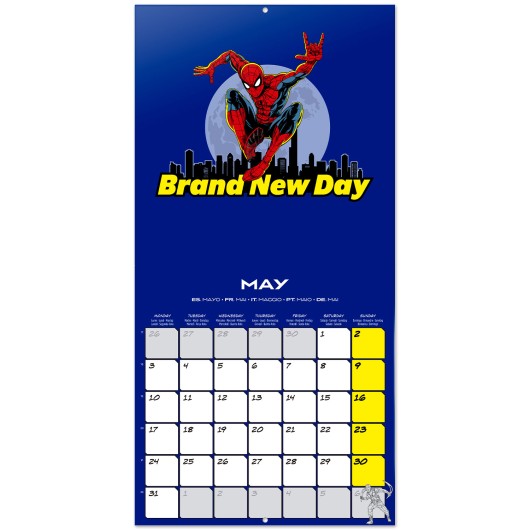 CALENDRIER 2027 30X30 MARVEL SPIDERMAN