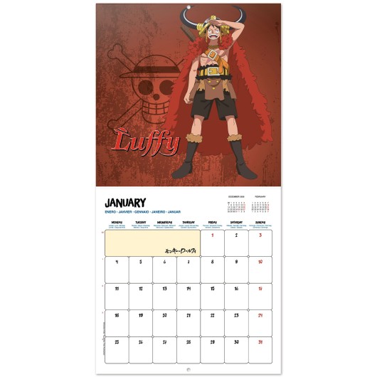 CALENDRIER 2027 30X30 ONE PIECE ELBAPH