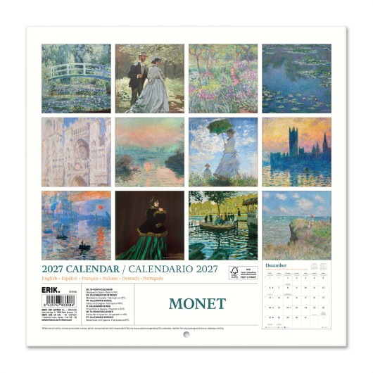 CALENDRIER 2027 30X30 MONET