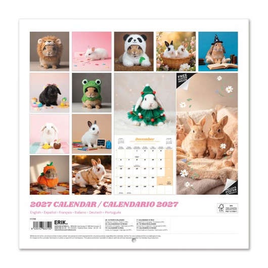 CALENDRIER 2027 30X30 LAPINS
