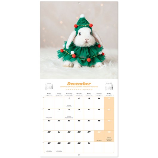 CALENDRIER 2027 30X30 LAPINS