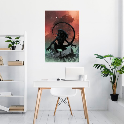 POSTER FOX ALIEN
