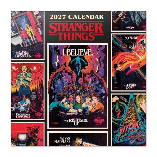 CALENDIER 2027 30X30 STRANGER THINGS