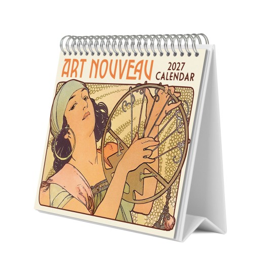 CALENDRIER DE BUREAU 2027 ART NOUVEAU