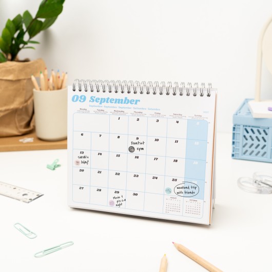 CALENDRIER DE BUREAU 2027 LAPINS