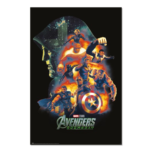 POSTER MARVEL LES AVENGERS DOOMSDAY PERSONNAGES