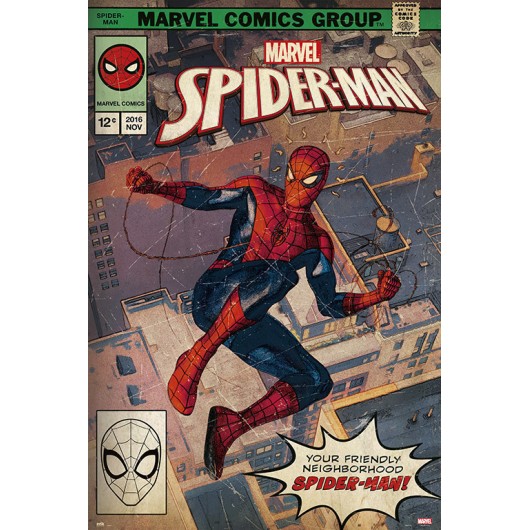 POSTER MARVEL SPIDER-MAN PORTADA COMIC