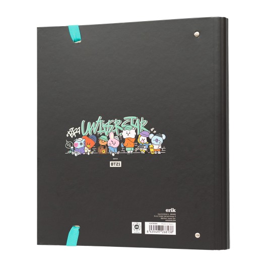CARPETA 4 ANILLAS PREMIUM BT21 STREET MOOD